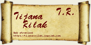 Tijana Rilak vizit kartica